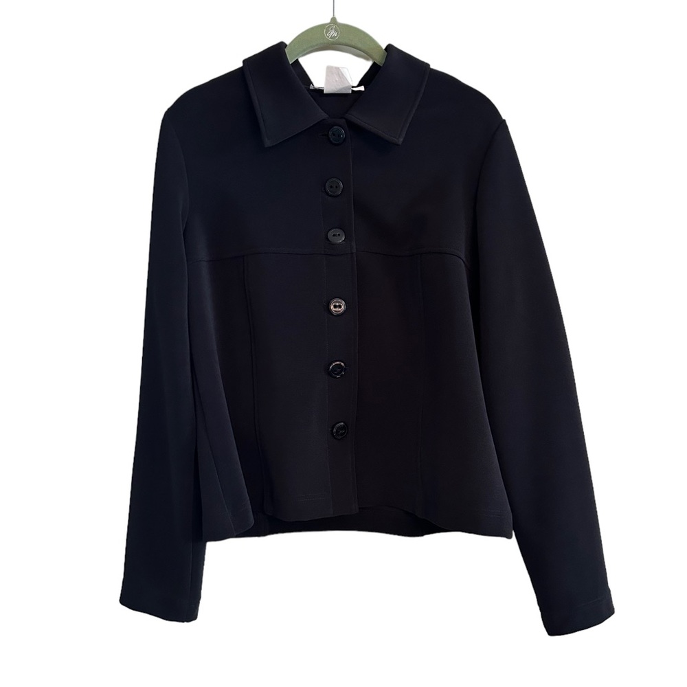 D.Terrell Women’s Black Button Down Dressy Casual Jacket Size 8